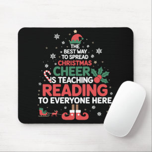 Leselhrer Weihnachtself Xmas Cheer  Mousepad