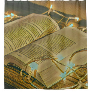 Leseliebte Geschenke für Bibliothekare Duschvorhang