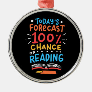 Lesen - 100% Chance auf Lesen Ornament Aus Metall