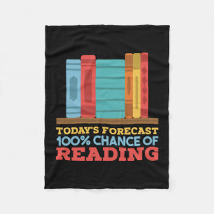 Lesen - 100% Chance zum Lesen eines lustigen Buche Fleecedecke