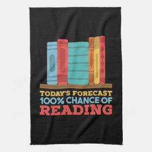Lesen - 100% Chance zum Lesen eines lustigen Buche Geschirrtuch