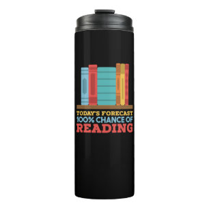 Lesen - 100% Chance zum Lesen eines lustigen Buche Thermosbecher
