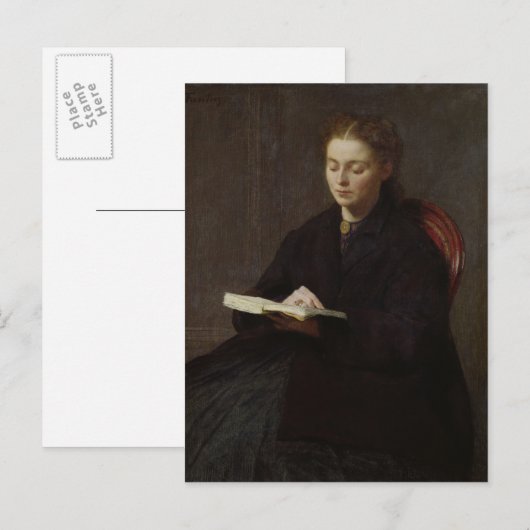 Lesen, 1863 postkarte (Vorne/Hinten)