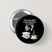Lesen 67 Meme Englischlehrer Lustiger Buchliebhabe Button (Vorne & Hinten)