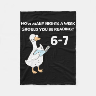 Lesen 6-7 Lustige Alberne Gans Gelesene Bücher Buc Fleecedecke