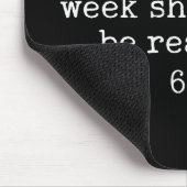 Lesen 6-7 Lustiger Lehrer Schulbibliothekar Englis Mousepad (Ecke)