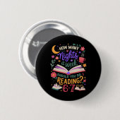 Lesen 6 7 Meme Sechs Sieben Gemütlich Lustig Büche Button (Vorne & Hinten)