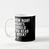 Lesen 6 7 Sechs Sieben Lehrer Bibliothekar Englisc Kaffeetasse (Links)