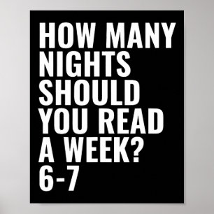 Lesen 6 7 Sechs Sieben Lehrer Bibliothekar Englisc Poster