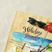 Lesen am Strand gelb Strandtuch (Beispiel)