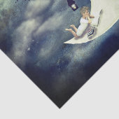 Lesen auf dem Mondfachpapier Seidenpapier (Ausschnitt)