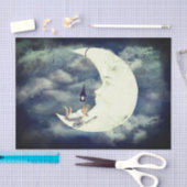 Lesen auf dem Mondfachpapier Seidenpapier (Handwerk)