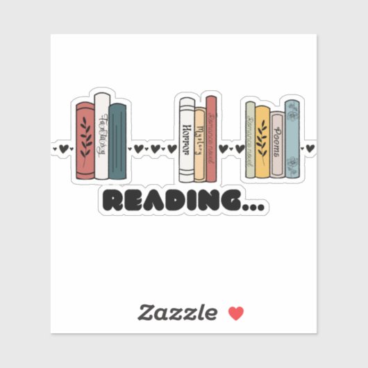 Lesen... Aufkleber (Blatt)