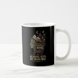 Lesen befreit meinen Geist für Bücherliebhaber Kaffeetasse