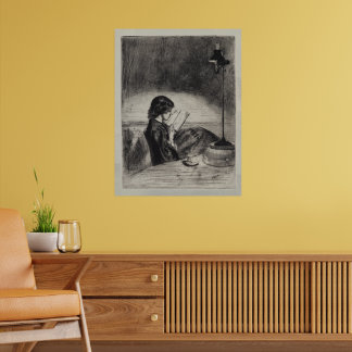 Lesen bei Lampenlicht, Whistler Poster