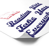 Lesen bringt Sie überall hin Poster (Ecke)