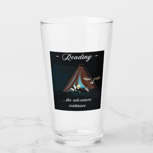 Lesen, das Abenteuer geht weiter Glas (Vorderseite)