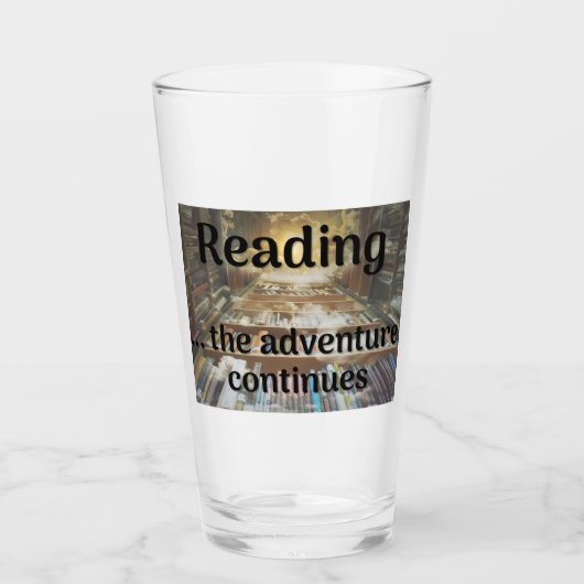 Lesen, das Abenteuer geht weiter Glas (Vorderseite)