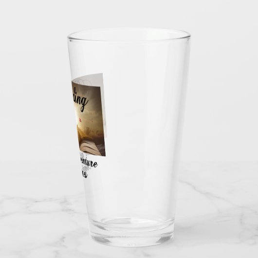 Lesen, das Abenteuer geht weiter Glas (Links)