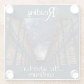 Lesen, das Abenteuer geht weiter Glasuntersetzer (Rückseite)