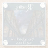 Lesen, das Abenteuer geht weiter Glasuntersetzer (Rückseite)