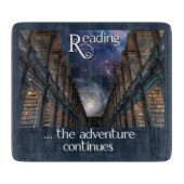 Lesen ... das Abenteuer geht weiter Schneide-Board Schneidebrett (Vorderseite)