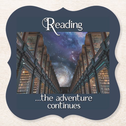 Lesen, das Abenteuer geht weiter Untersetzer (Vorderseite)