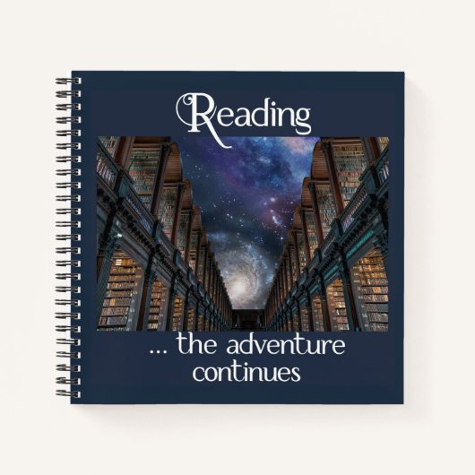 Lesen ...das Adventure Continue-Notebook Notizblock (Vorderseite)