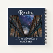 Lesen ...das Adventure Continue-Notebook Notizblock (Rückseite)