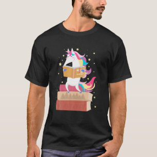 Lesen der Bibliothek Unicoron Lese-Bücher Lover Re T-Shirt