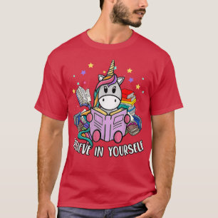 Lesen der Bibliothek Unicoron Lese-Bücher Lover Re T-Shirt