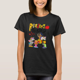 Lesen der bibliothekarischen Lehrer-Leseklatte zur T-Shirt