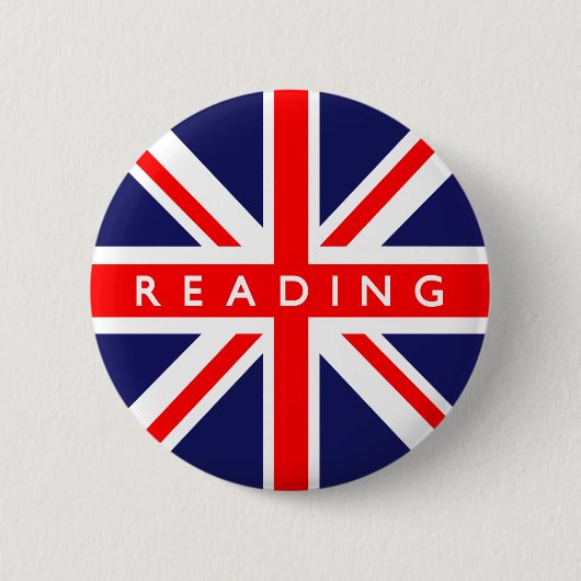 Lesen der britischen Flagge Button (Vorderseite)