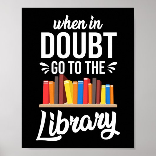 Lesen der Buchliteratur im Zweifelsfall zum Poster (Vorne)