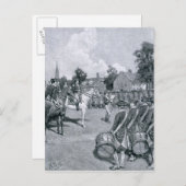 Lesen der Erklärung vor Washington Postkarte (Vorne/Hinten)