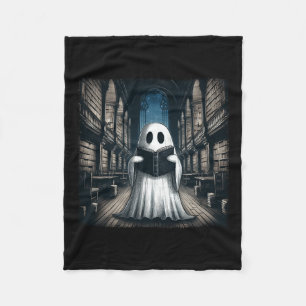 Lesen der Ghost Library Halloween Librarian Book L Fleecedecke