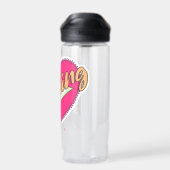 Lesen der Liebe Buch Herz Süß Niedlicher Spaß Trinkflasche (Rückseite)