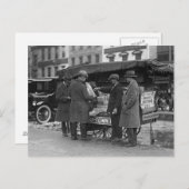 Lesen der Nachrichten, 1925 Postkarte (Vorne/Hinten)