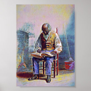 LESEN DER SKRIPTUREN VON THOMAS WATERMAN WOOD POSTER