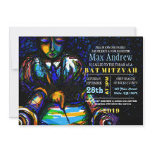 LESEN DER TORAH Bar Bat Mitzvah Einladung