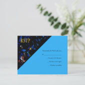LESEN DER TORAH Bar BAT Mitzvah Reply Card RSVP Karte (Stehend Vorderseite)