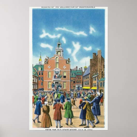 Lesen der Unabhängigkeitserklärung Poster (Vorne)