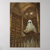 Lesen der Vintagen antiken Bücherbibliothek Kunst Poster (Vorne)