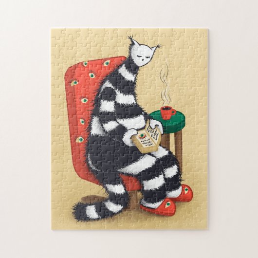 Lesen des Katalogbuches Puzzle (Vertikal)