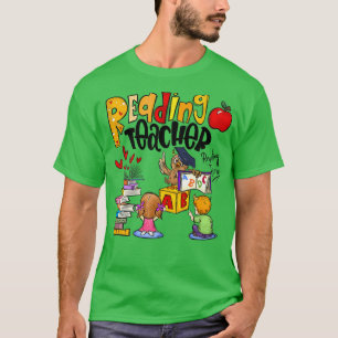 Lesen des Lehrerbuchs Lover Funny Teacher Zurück z T-Shirt