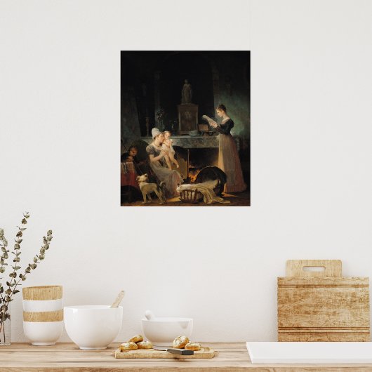 Lesen des Schreibens Poster (Küche)