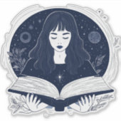 LESEN DES SPELLBUCHS AUFKLEBER (Vorderseite)