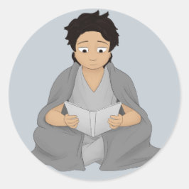 Lesen: Die einzige Escape Runder Aufkleber