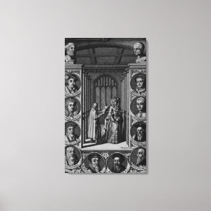 Lesen eines Briefes an Königin Elizabeth I Leinwanddruck