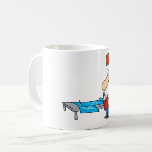 Lesen eines Handbuchs Kaffeetasse (Vorderseite Links)